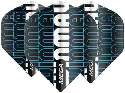 Mega Logo Design Standard Extra Thick Dart Flights - 10 Sets per Pack (30 Dart Flights in Total)