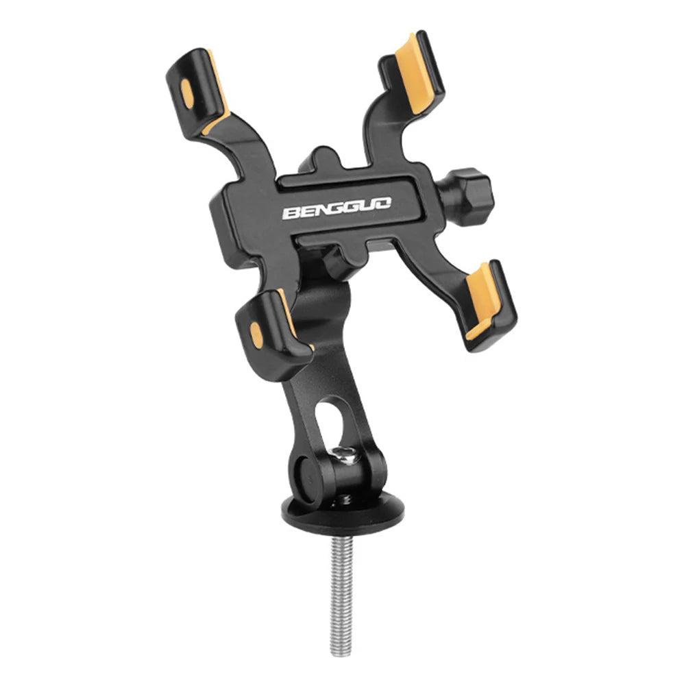 Bike Phone Mount Holder Aluminium Alloy Bike Phone Stand 360° Rotation Cycling Phone Holder for Iphone Xiaomi 60-95Mm Phones