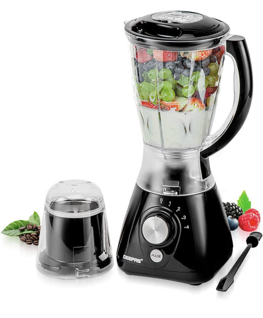 Geepas 550W 2 in 1 Food Jug Blender Ice Crusher, Mill,Coffee/Sp
