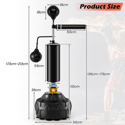 Boxing Speed Trainer Freestanding 360° Spinning Bar