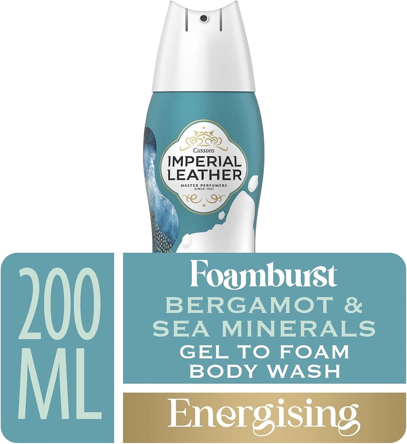 Imperial Leather Foamburst - Energising Body Wash, Bergamot & Sea Minerals With