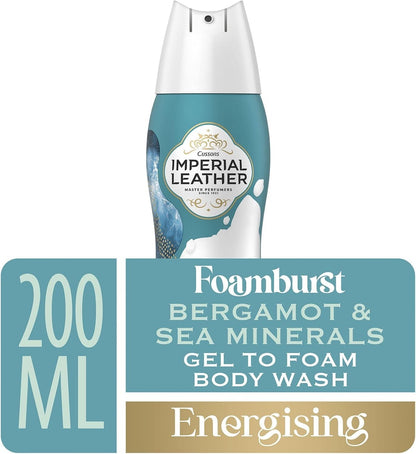Imperial Leather Foamburst - Energising Body Wash, Bergamot & Sea Minerals With