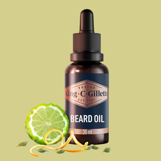 King C. Gillette Beard Oil for Men 30Ml, Softens Facial Hair, Argan & Jojoba Oil