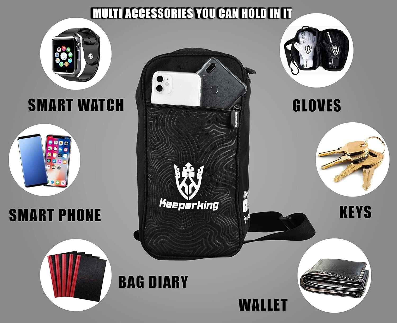 Keeperking Goalkeeper Gloves Bag Football Sports Bag Goalkeeper Bag Training Ba