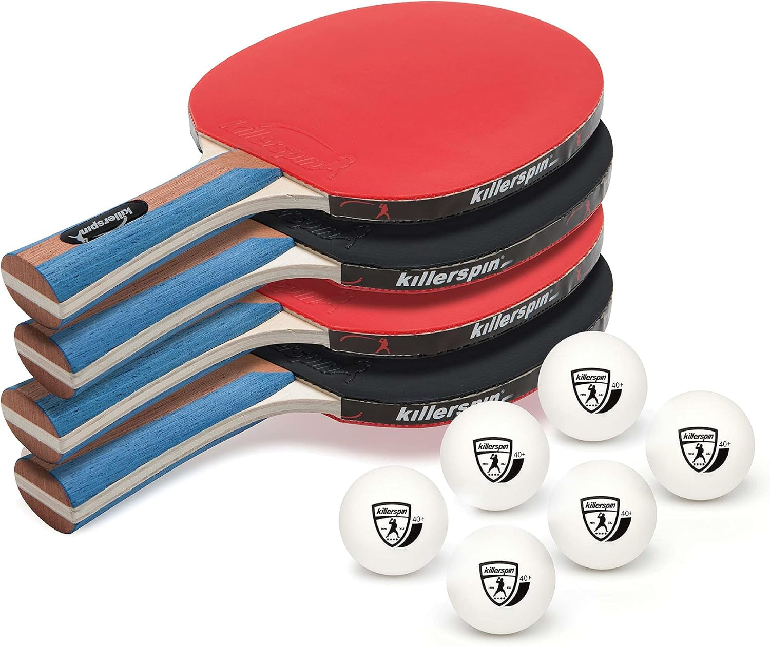 - Jet Set of 4 Table Tennis Paddle - 4 Ping Pong Paddles and 6 Ping Pong Balls - Perfect Table Tennis Paddle for Beginner to Advanced Players - Premium Quality