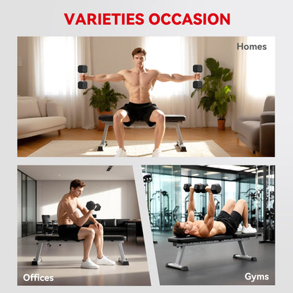 Single Rubber Hex Dumbbell Encased Ergo Weights Home Exercise Gym Fitness
