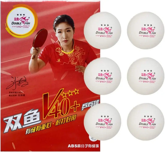 Double Fish V40+ 3 Star Table Tennis Ball (6 Pack)
