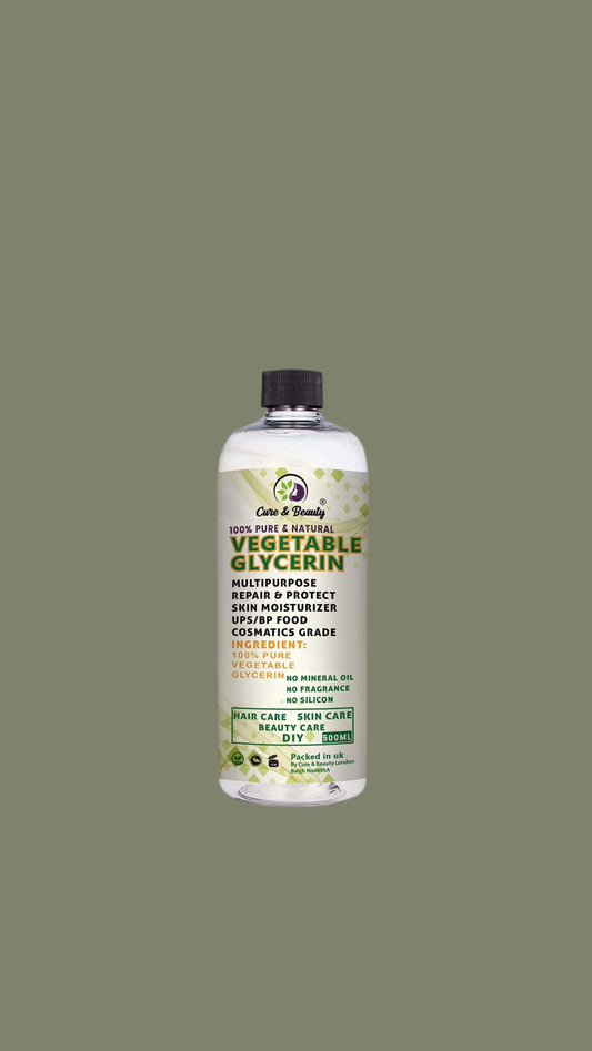 Vegetable Glycerin - 99% Pure - Liquid Vegetable Glycerin for Face Care - Body - Hair 500Ml