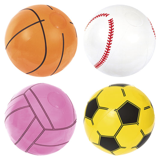 4 X Inflatable Reusable Sea Beach Volleyball Swimming Pool Holiday Party Balls