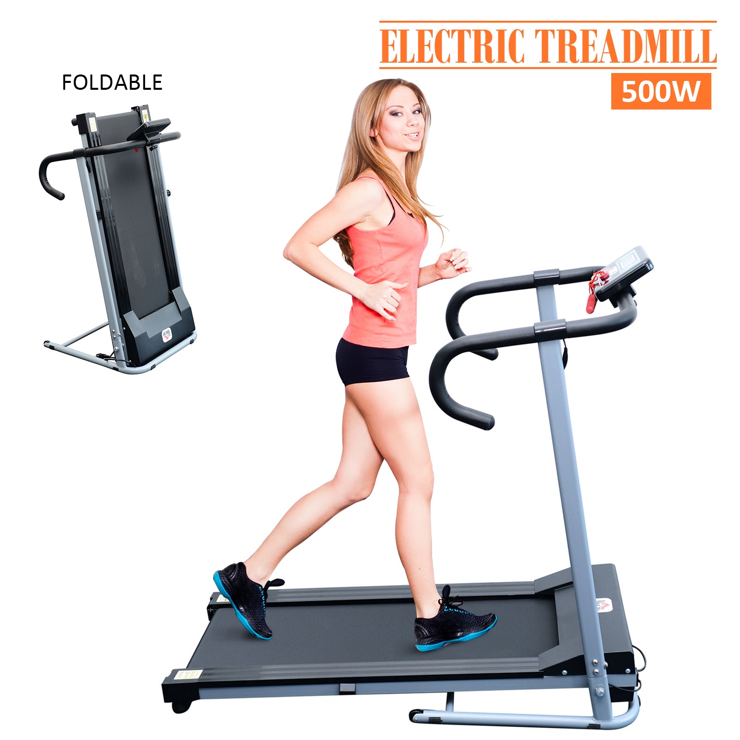 Motorised Electric Treadmill Running Machine Fitness Folding Exercise Run
