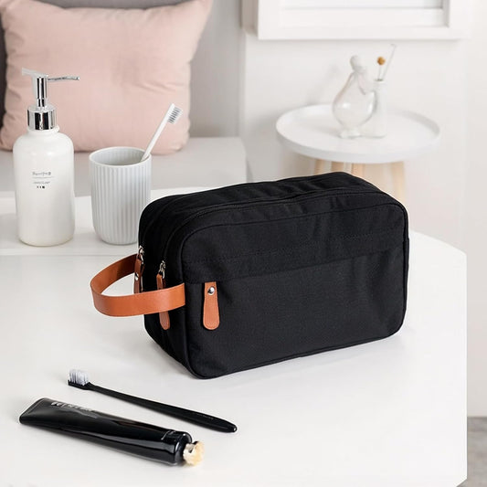 Toiletry Bag for Men and Women Portable Travel Wash Bag Travel Toiletry Wash Bag with Handle Lightweight Dopp Kit Toiletries Cosmetic Organizer Bagshaving Bag for Toiletries Accessories