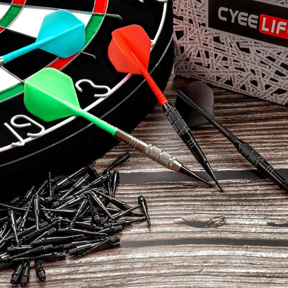 Darts Plastic Tip,Soft Tip Darts Set,12 Pcs 18 Gram with 50 Extra Dart Tips for Electronic Dartboard