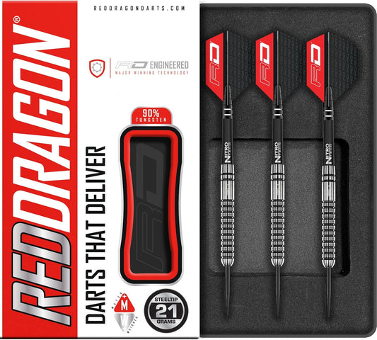 Gian Van Veen Premium Tungsten Darts Set with Flights and Stems