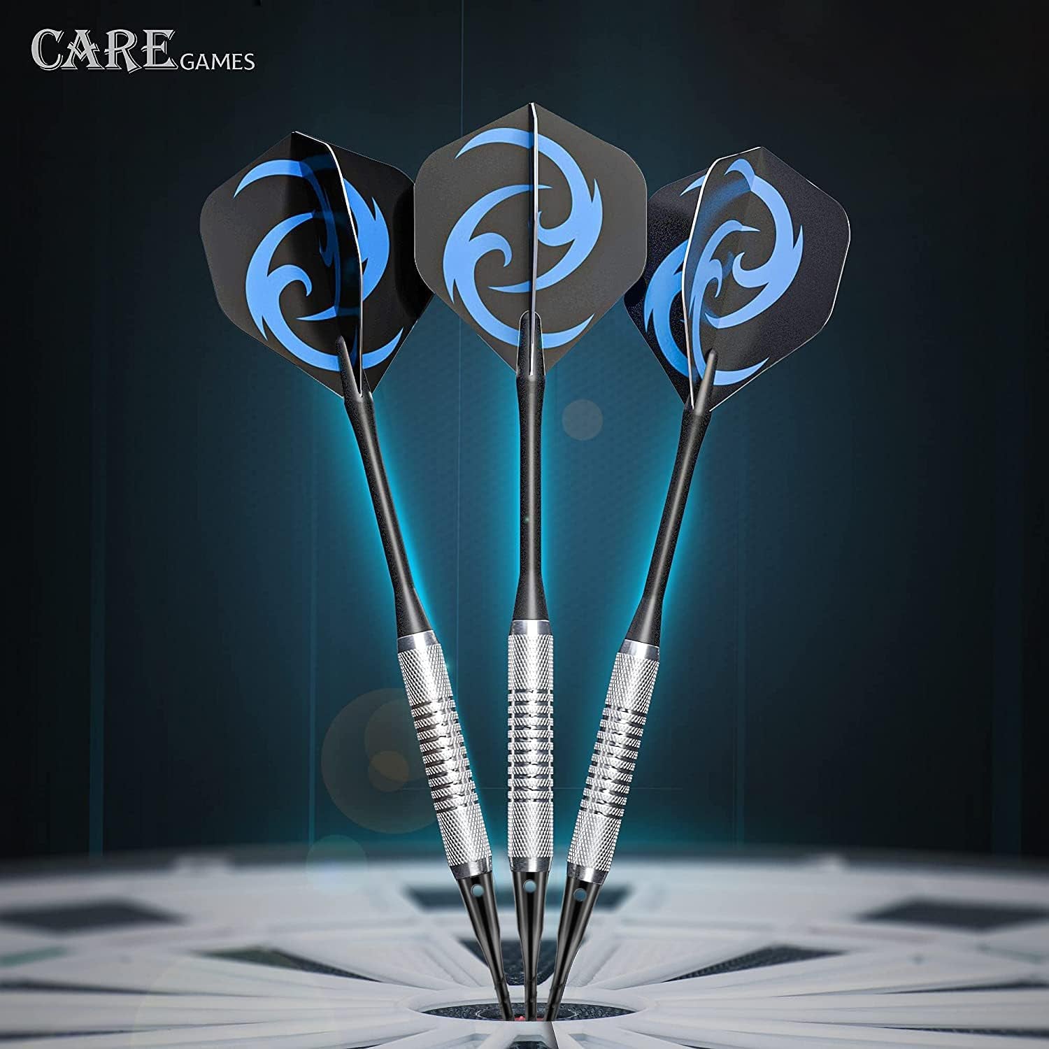 Soft Darts Set 12Packs with 4 Colors Plastic Shafts,Extra Flights,Points and Flight Protectors