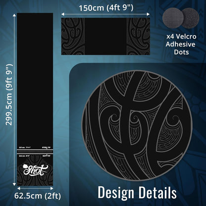Shot T-Shape Rubber Darts Mat
