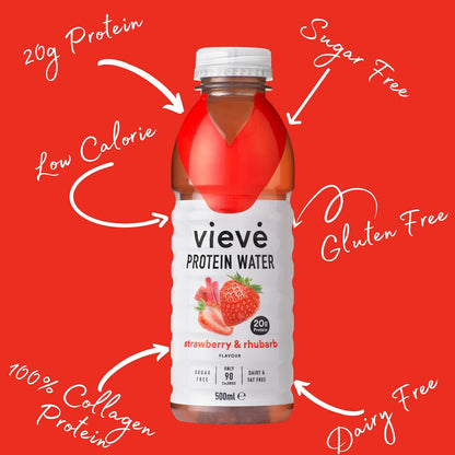 Vieve Protein Water 10X500Ml Mixed Variety Flavour Pack 20G Protein Sugar Free