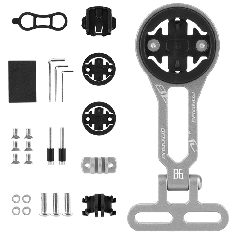 Adjustable Bicycle Mount Bike Accessories Extended Bike Computer Mount Combo Extended Mount for Bike Lights Sports Action Camera