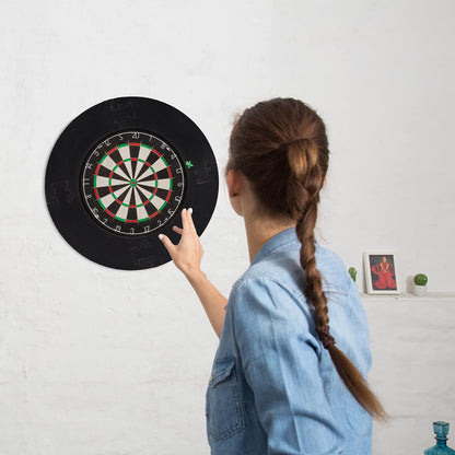 Dart Catchring R7, 4-Piece Protective Ring for 45 Cm Dartboard, Sturdy Wall Protection, EVA, Total Diameter 72 Cm