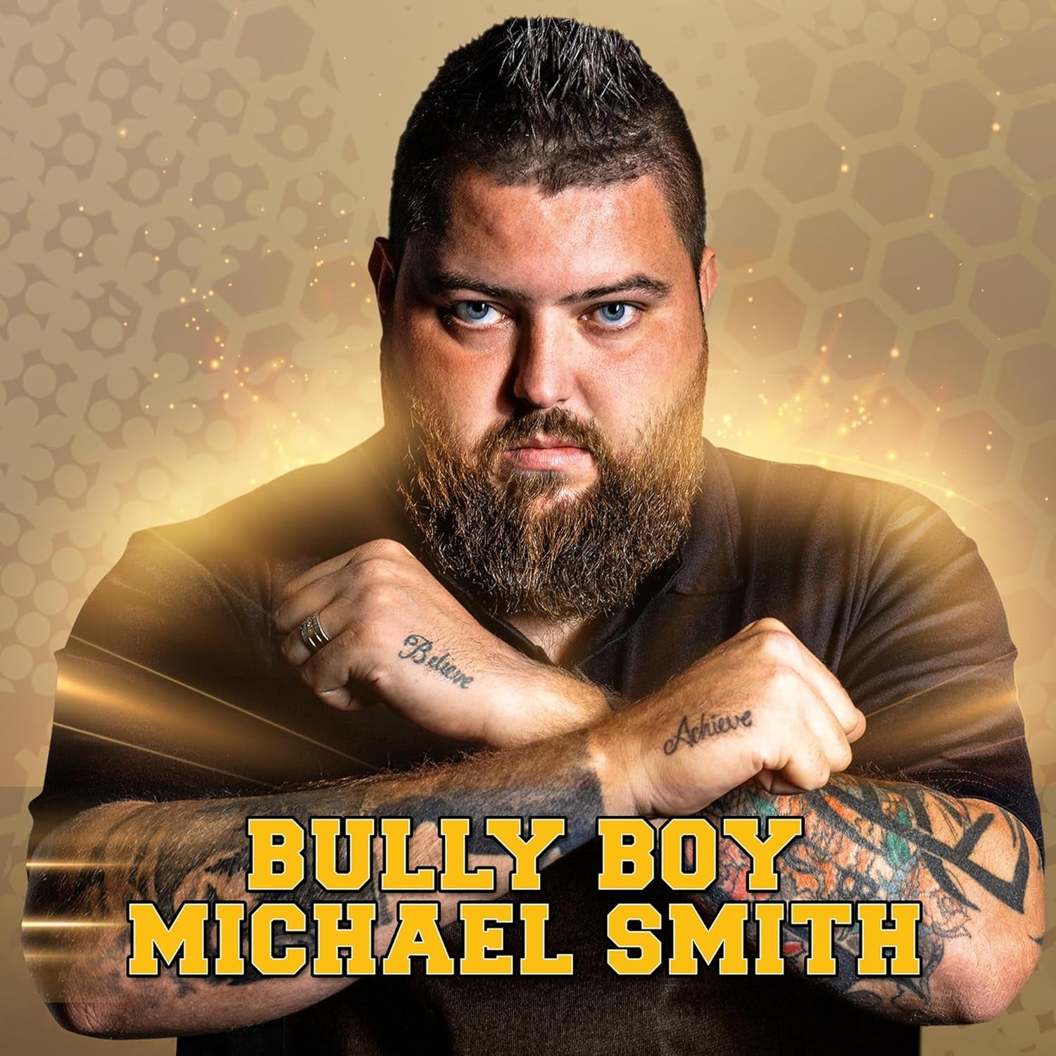 Darts Michael Smith Bully Boy Precision 80% Tungsten Pro Throwing Darts Steel Tip Set, Professional Designed Dart Flights for Women & Men Metal Tip Bar Darts for Adults
