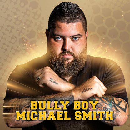 Darts Michael Smith Bully Boy Precision 80% Tungsten Pro Throwing Darts Steel Tip Set, Professional Designed Dart Flights for Women & Men Metal Tip Bar Darts for Adults