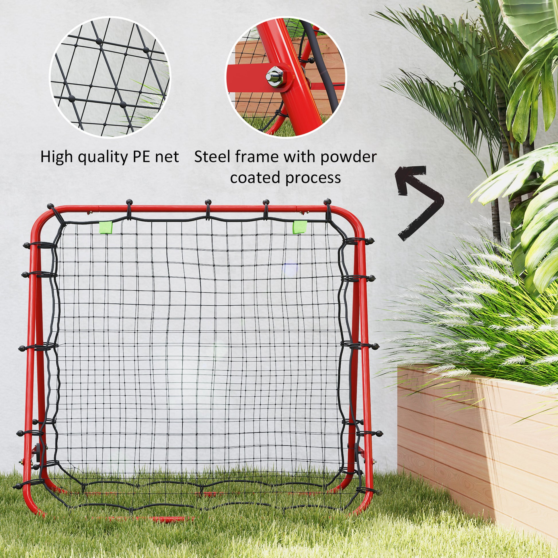 Outdoor Rebounder Net Football Goal Training Target Goal