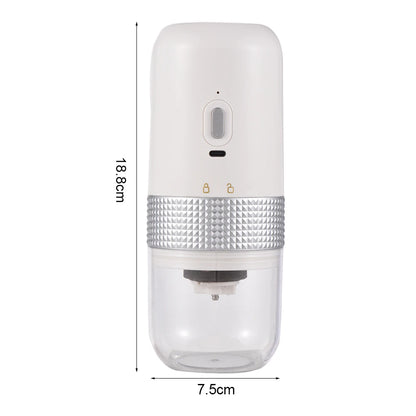 13W 200Ml Rechargeable Electric Burr Coffee Grinder Portable Adjustable Setting Cordless Coffee Bean Grinder with Cleaning Brush