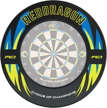 Professional Dartboard Sets - Tournament Standard Quality and Durable Surround with 2X Sets Steel Tip Darts