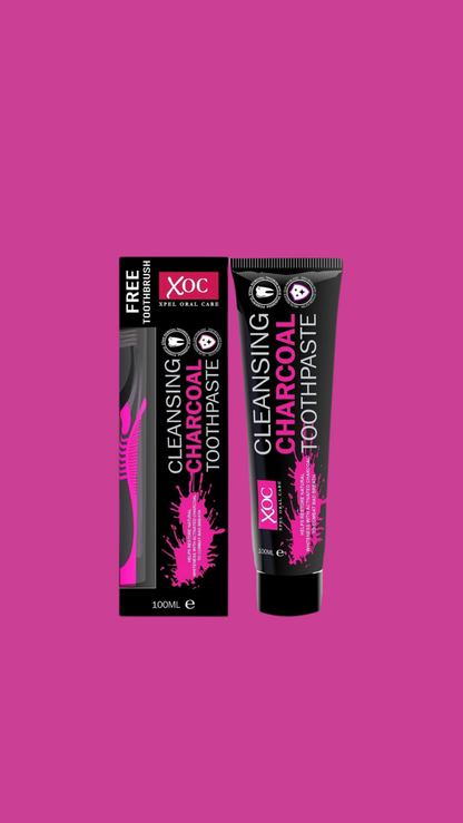 - Charcoal Tooth Paste with Brush - 100 Ml