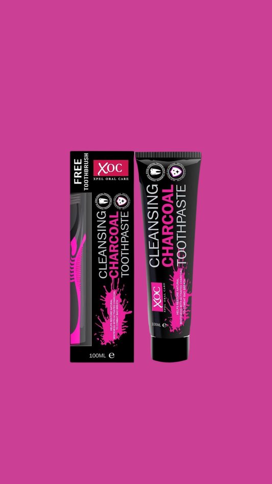 - Charcoal Tooth Paste with Brush - 100 Ml