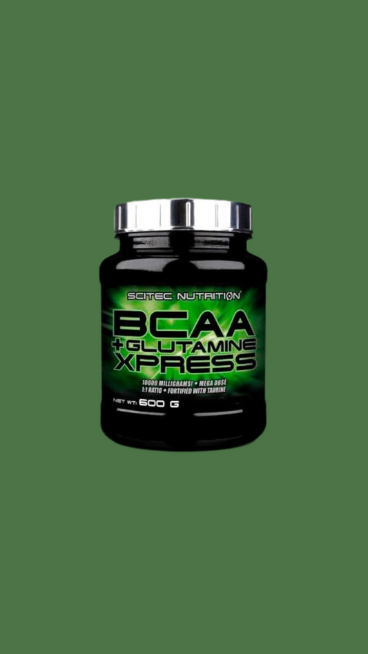 BCAA + Glutamine Xpress – Essential Amino Acid Blend – with 5G 2:1:1 Bcaas – 5G Glutamine – Fortified with Taurine, 600 G, Apple