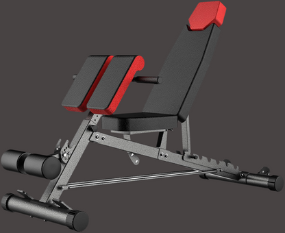 Multi-Functional FID Weight Bench for Full All-In-One Body Workout – Hyper Back Extension, Roman Chair, Adjustable Ab Sit up Bench, Incline Decline Bench, Flat Bench