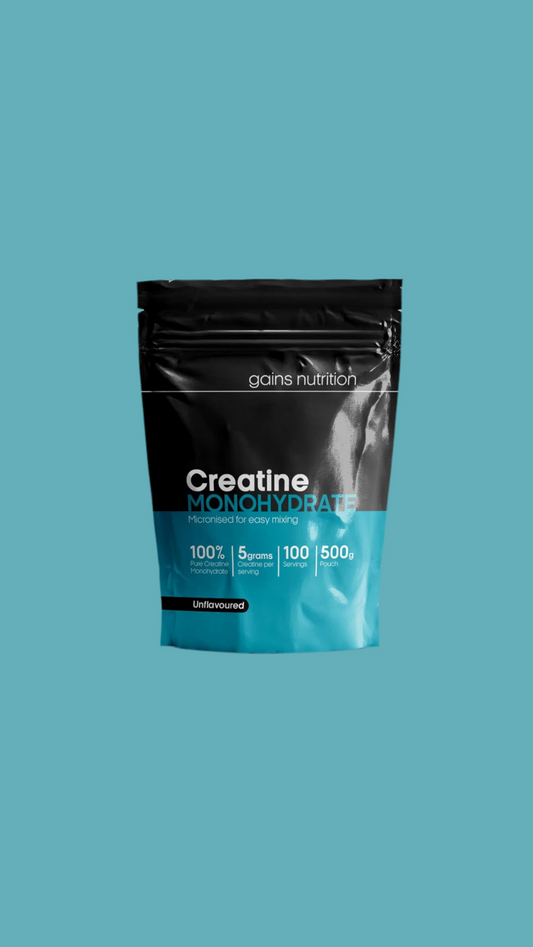 GN Creatine Powder | 500G High Strength Creatine Monohydrate Powder - 5G per Serving | Unflavoured Filler Free Creatine-Monohydrate | Non-Gmo & Gluten Free