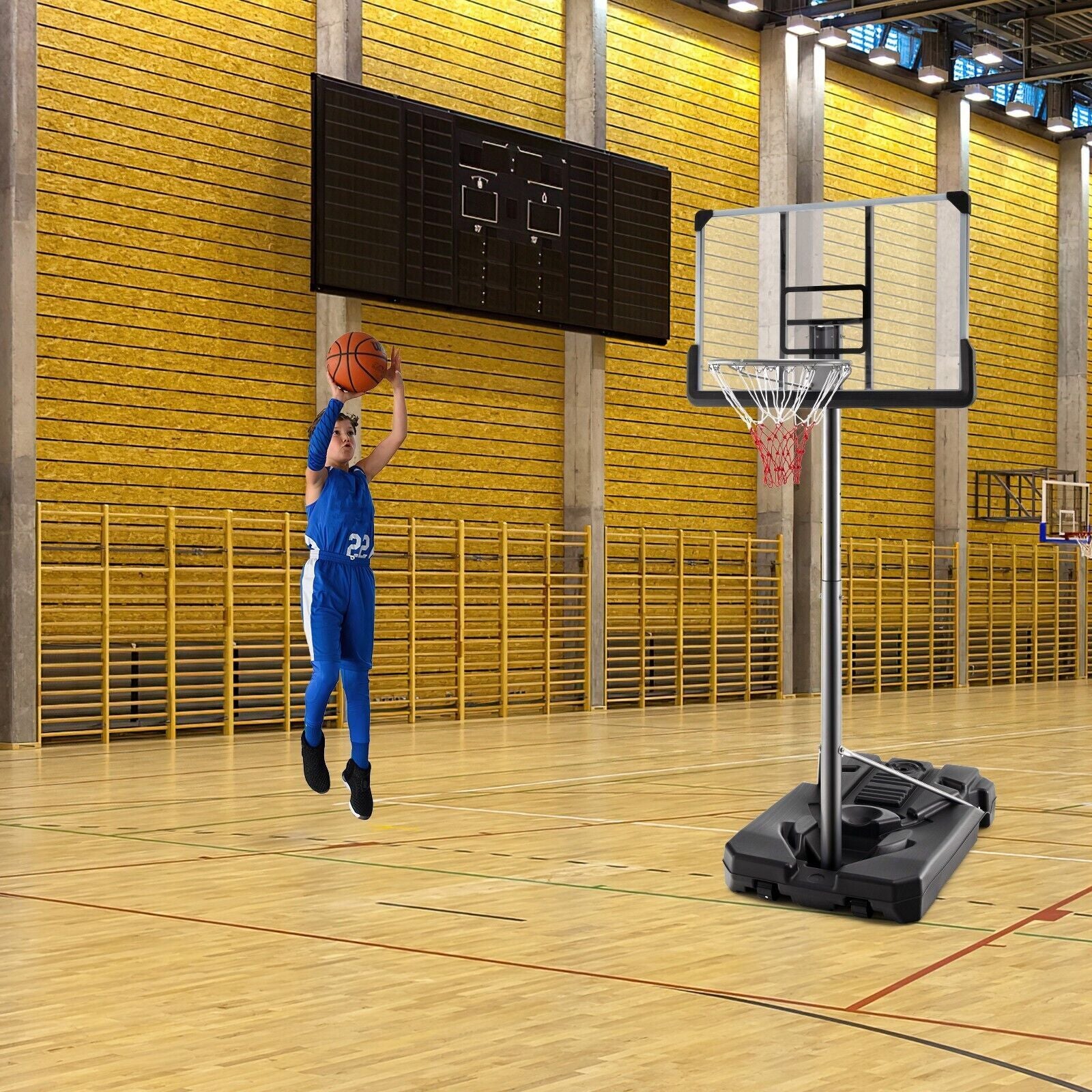 Adjustable Basketball Stand Basketball System Poolside Basketball Goal System