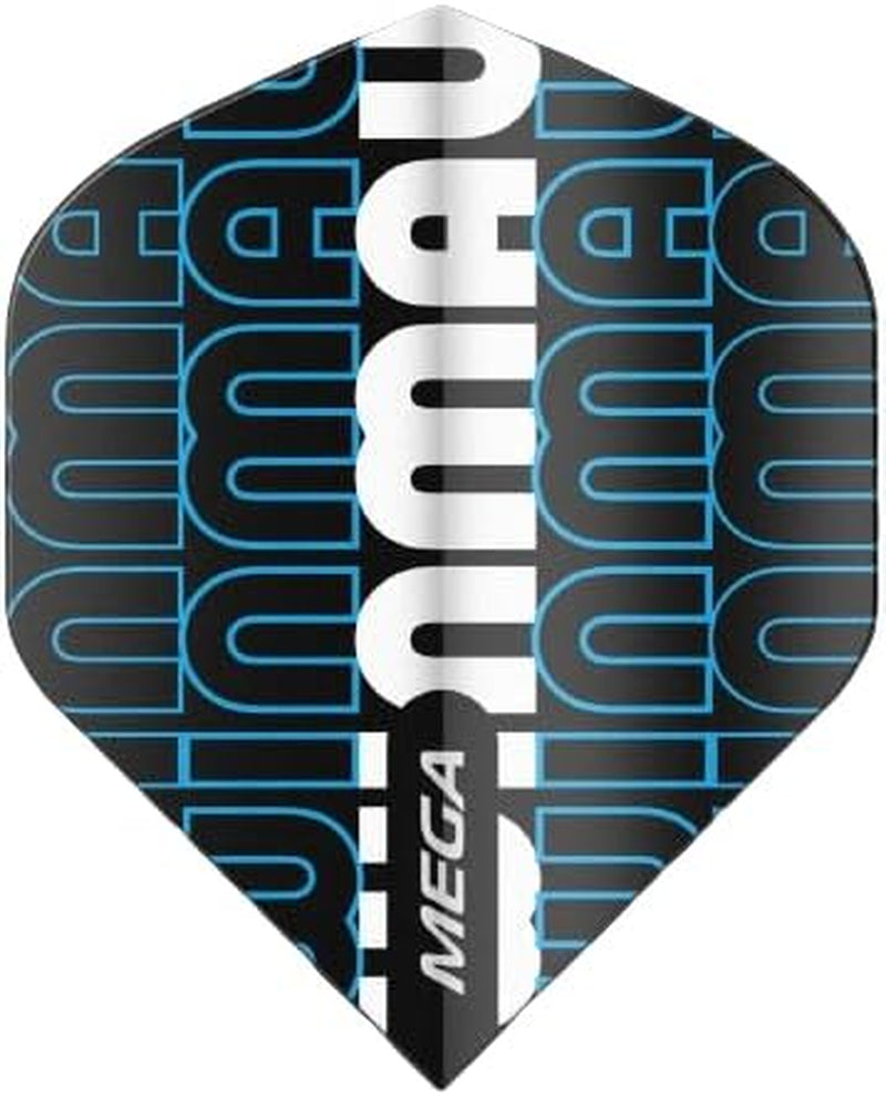 Mega Logo Design Standard Extra Thick Dart Flights - 10 Sets per Pack (30 Dart Flights in Total)