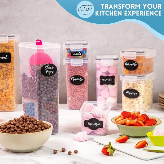 Kitchen Food Storage Containers with Lids Organization 2.5L - by Nuovva