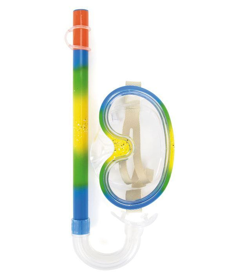 Multi Colour Child Kid Junior Swimming Diving Mask & Snorkel Holiday Sport Set