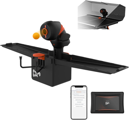 Table Tennis Robot Automatic Ping Pong Ball Machine, Table Tennis Accessories Serve Trainer for Home and Office Use