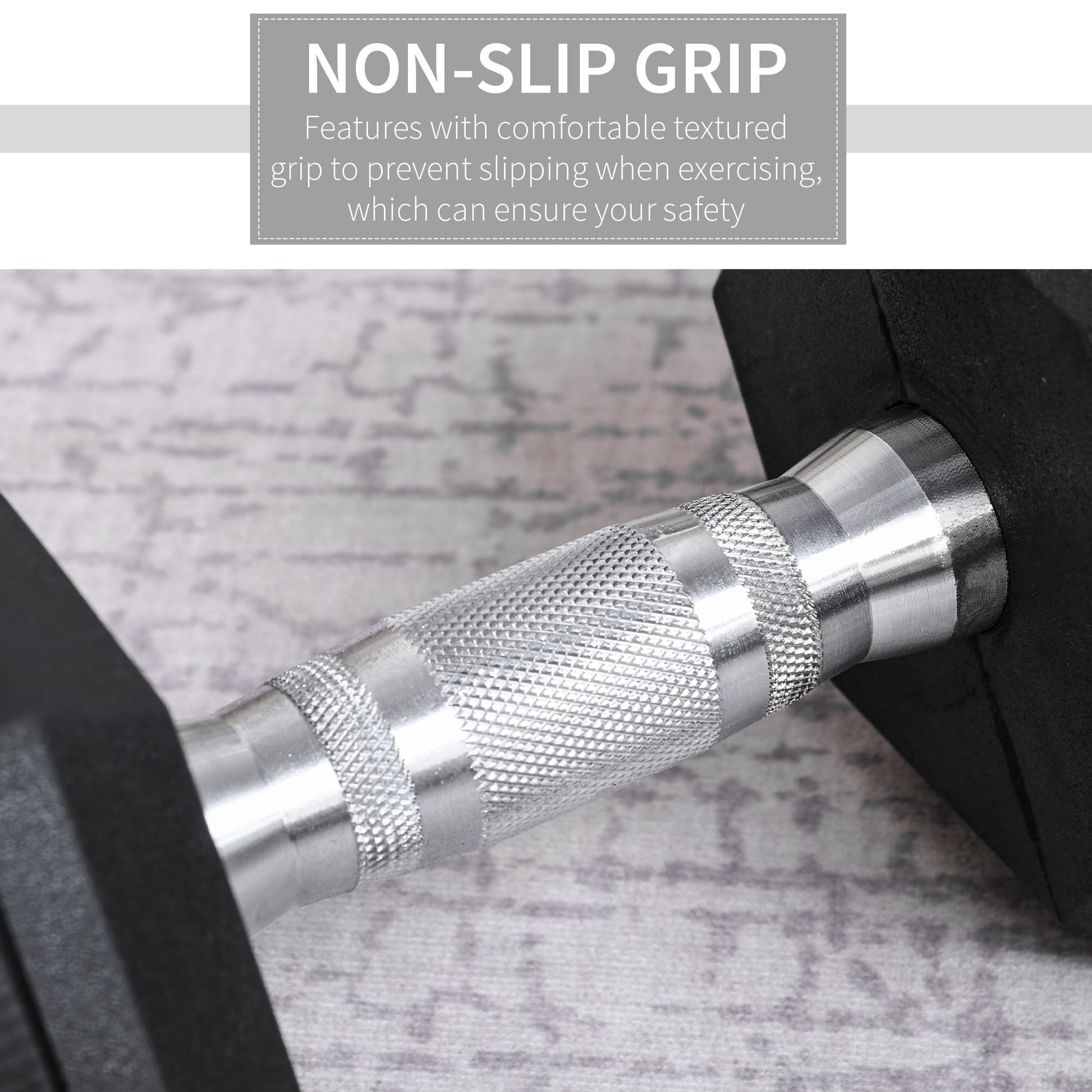 Single Rubber Hex Dumbbell Encased Ergo Weights Home Exercise Gym Fitness