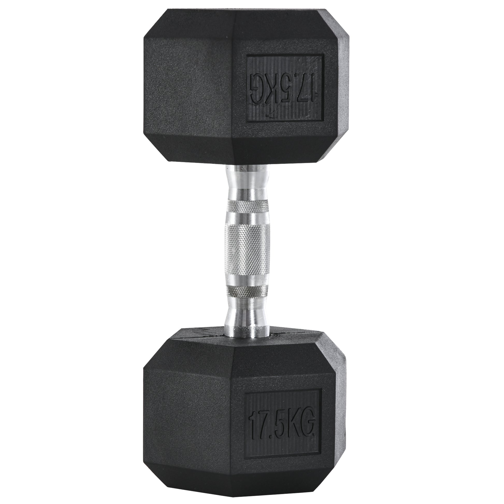 Single Rubber Hex Dumbbell Encased Ergo Weights Home Exercise Gym Fitness