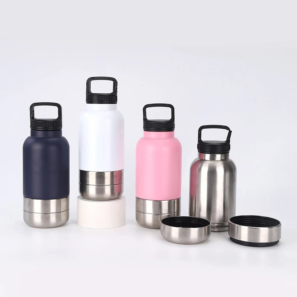 3 in 1 Dog Travel Water Bottle Stay Hydrated on Outdoor Adventures Camping Dog Water Bottle Portable