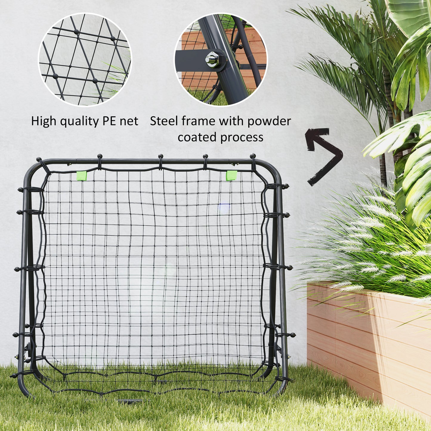 Outdoor Rebounder Net Football Goal Training Target Goal