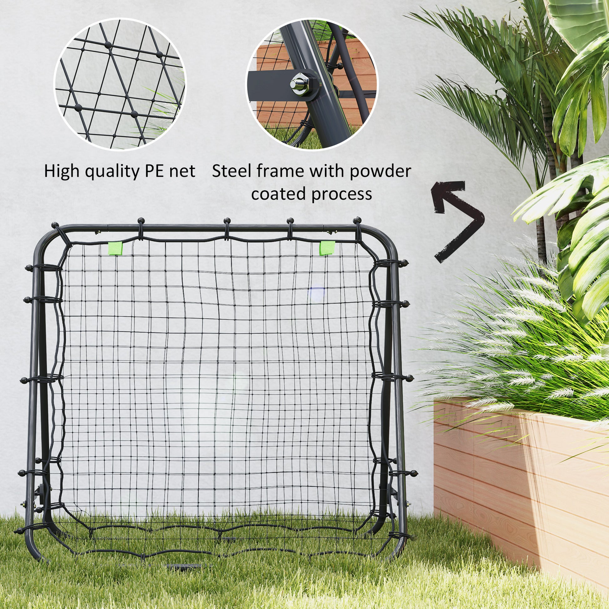 Outdoor Rebounder Net Football Goal Training Target Goal