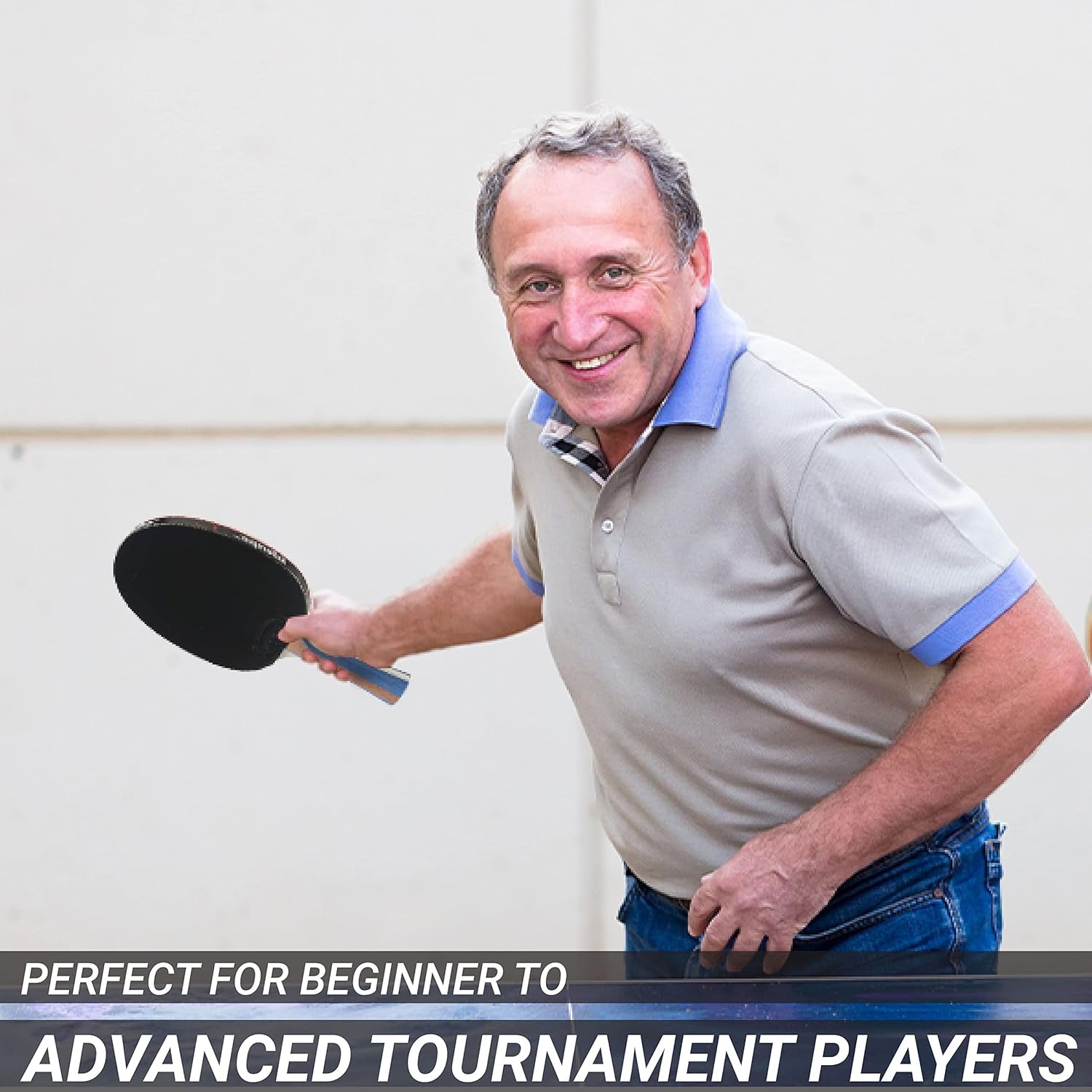 - Jet Set of 4 Table Tennis Paddle - 4 Ping Pong Paddles and 6 Ping Pong Balls - Perfect Table Tennis Paddle for Beginner to Advanced Players - Premium Quality