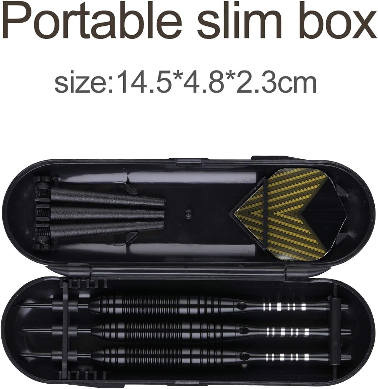 Professional 3 Pack 22G, 23G, 24G, 27G Steel Tip Darts Set with Darts Stems Flights + 50Pcs Rubber O-Rings + 12Pcs Spring Rings + 1Pcs Dart Sharpener Tool for Dart Board