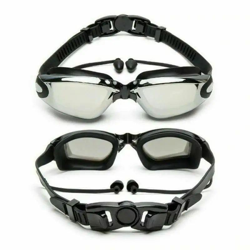 2024 Hot anti Fog Swimming Goggles Uv Glasses Adjustable Earbuds Mya Adult UK