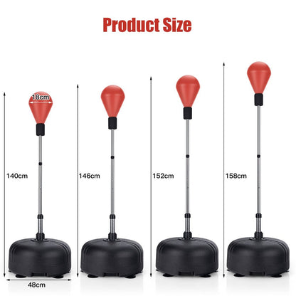 Punching Bag with Stand and Gloves