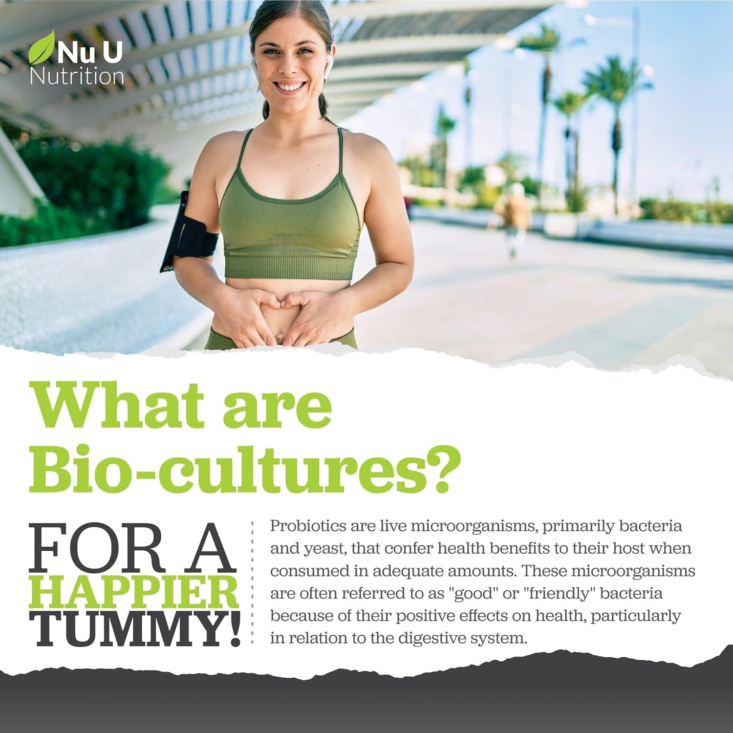 Bio Cultures Probiotics 60 Billion CFU - 60 Capsules - 2 Month Supply - 5 Active Vegetarian Strains with Lactobacillus Acidophilus & Bifidobacterium - Gut Supplements for Women & Men -