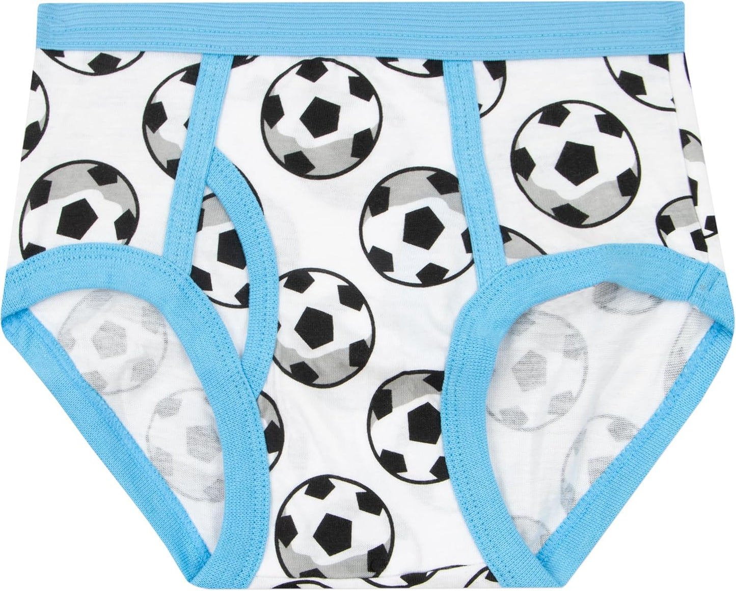 Boys Underwear | Football Briefs 5 Pack | Soft Cotton Boys Briefs | Ages 3 to 8 Years