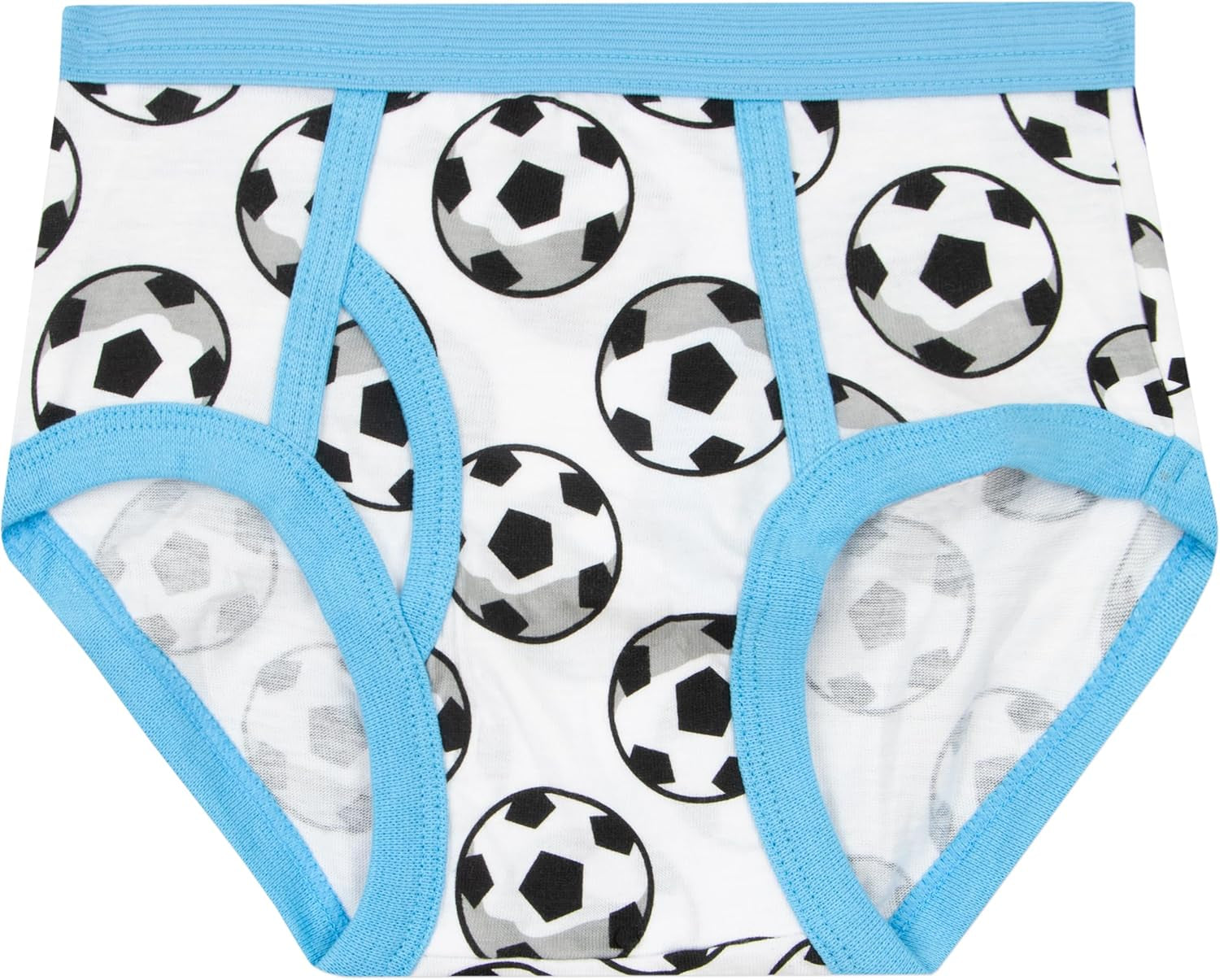 Boys Underwear | Football Briefs 5 Pack | Soft Cotton Boys Briefs | Ages 3 to 8 Years