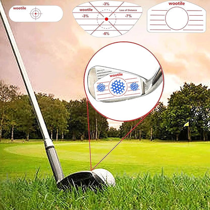 Golf Driver Impact Tape Labels 180Pcs Golf Impact Stickers Golf Clubs Labels for Swing Training Irons and Woods Iron Ball Hitting Recorder Standard Irons Woods Sticker,Training Aids for Swing Practice